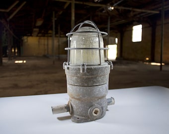 Industrial Crate Light | Rustic Light | Vintage Light