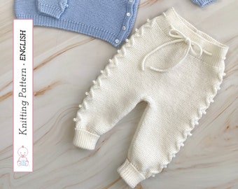James Baby Pants, Knitting Pattern 138 (English) | Baby Trousers Knit Pattern | 3-6 months | Detailed Instructions | Instant PDF Download