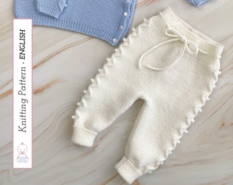 James Baby Pants, Knitting Pattern 138 (English) | Baby Trousers Knit Pattern | 3-6 months | Detailed Instructions | Instant PDF Download