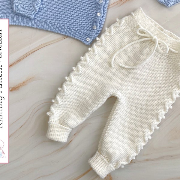 James Baby Pants, Knitting Pattern 138 (English) | Baby Trousers Knit Pattern | 3-6 months | Detailed Instructions | Instant PDF Download