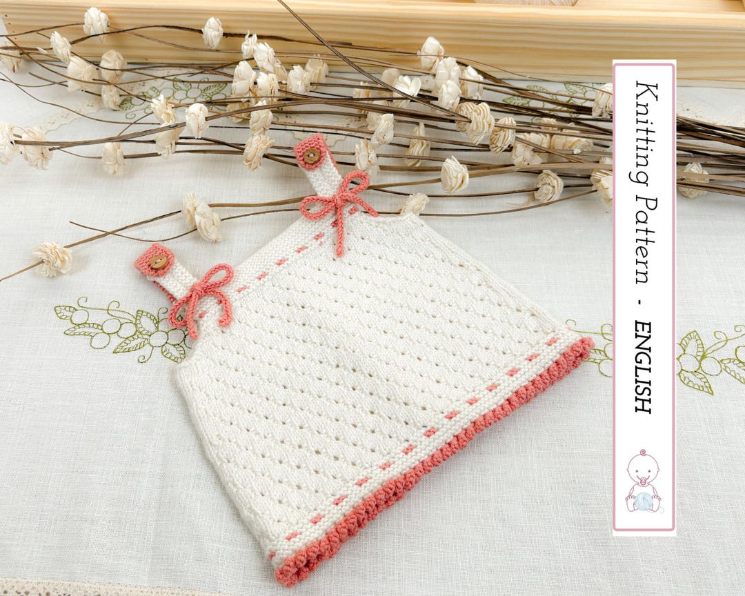Baby Knitting Pattern, Top Valeria | Eyelet Camisole With Straps