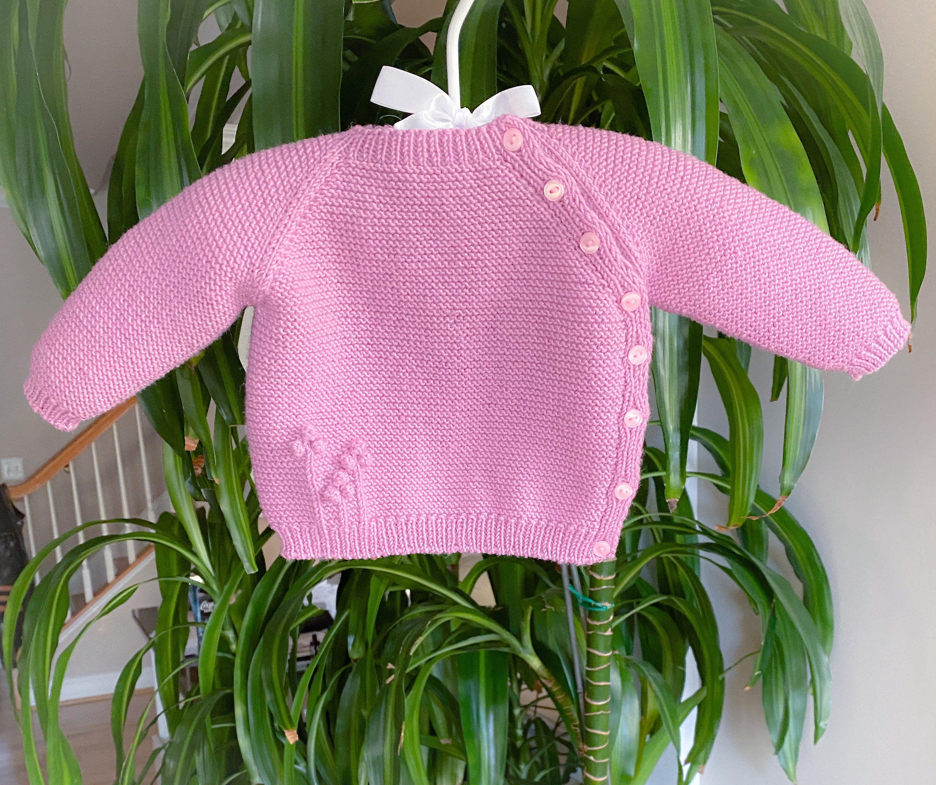 Pauline Baby Sweater, Knitting Pattern 140 english Baby Jumper Knit