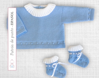 Baby Sweater Winter, KNITTING PATTERN 122 (English) | Baby Sweater Knit Pattern | Detailed Instructions | Instant Download PDF Files