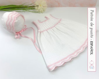 Alana Baby Dress, KNITTING PATTERN 137 (English) | Size 4-6 months | Detailed instructions | Instant download of pdf files