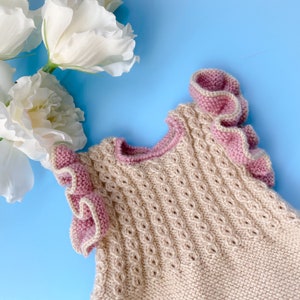 Ranita Bebé Reyes, PATRÓN PUNTO 136 Español Baby Romper Knit Pattern Instrucciones detalladas Descarga instantánea de archivos pdf imagen 4