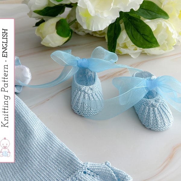 Fleur de Lune Baby Booties Knitting Pattern 141 (English) | Baby Shoes Tutorial | Size 3-6 months | Detailed Instructions | PDF Download