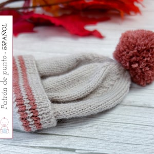 Luca Baby Hat Knitting Pattern (English) | Pompom Hat Tutorial | Hat Sizes 0-24 months | DIY, Easy to Knit | Instant Download
