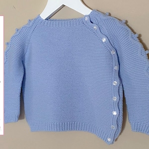 James Baby Sweater, Knitting Pattern 138 (English) | Jumper Knit Pattern | Size 3-6 months | Detailed Instructions | Instant PDF Download
