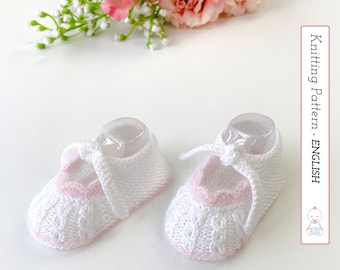 Alana Baby Booties, Knitting Pattern 137 (English) | Baby Shoes Knit Pattern | 4-6 months | Detailed Instructions | Instant PDF Download