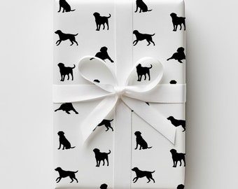 Black Labrador Wrapping Paper Black Lab Gift Wrap for Pet Lover Black Dog Gift Wrap Dog Lover Wrapping Paper  Black Lab Lover Black Lab Mom