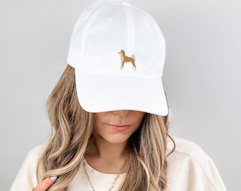 Embroidered Shiba Inu Hat Shiba Inu Baseball Cap Dog Lover Gift Shiba Inu Dad Gift Dog Dad Hat Dog Walking Hat Dog Owner Gift Shiba Inu Gift