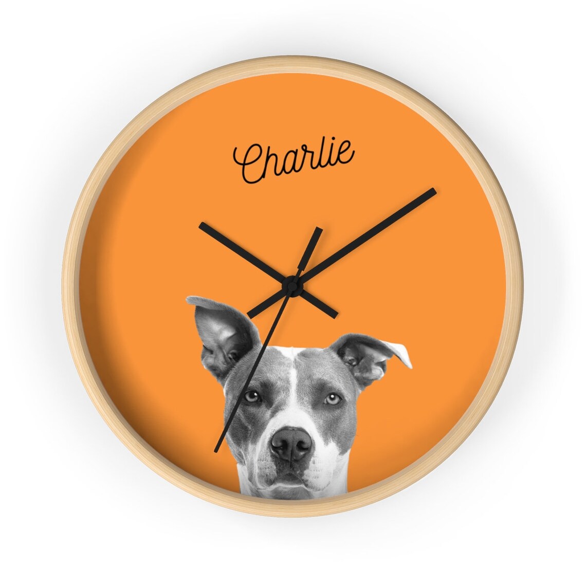 Custom Pet Wall Clock Custom Dog Wall Clock With Photo Etsy