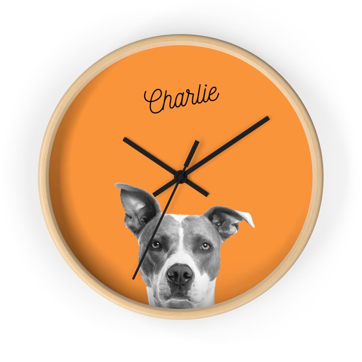 Custom Pet Wall Clock Custom Dog Wall Clock With Photo Etsy