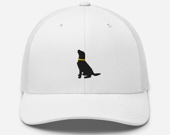 Embroidered Black Labrador Hat Customized Black Lab Hat Labrador Retriever Trucker Hat Black Lab Mixed Gift Dog Dad Gift New Puppy Gift
