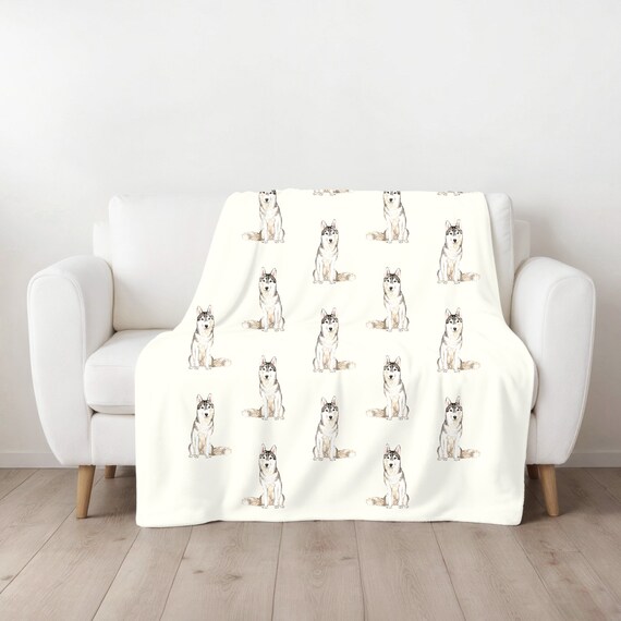 Siberian husky blanket sale