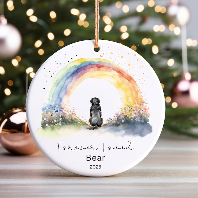 Personalized Pet Memorial Ornament, Berner Memorial GIft