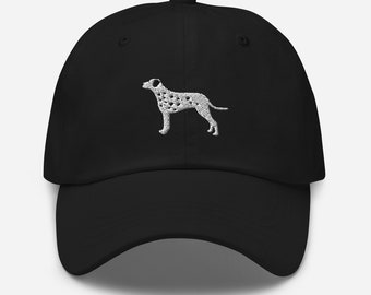 Embroidered Hat, Dalmatian, Dalmatian Dog Baseball Hat, Dog Walking Hat, Embroidery Dog