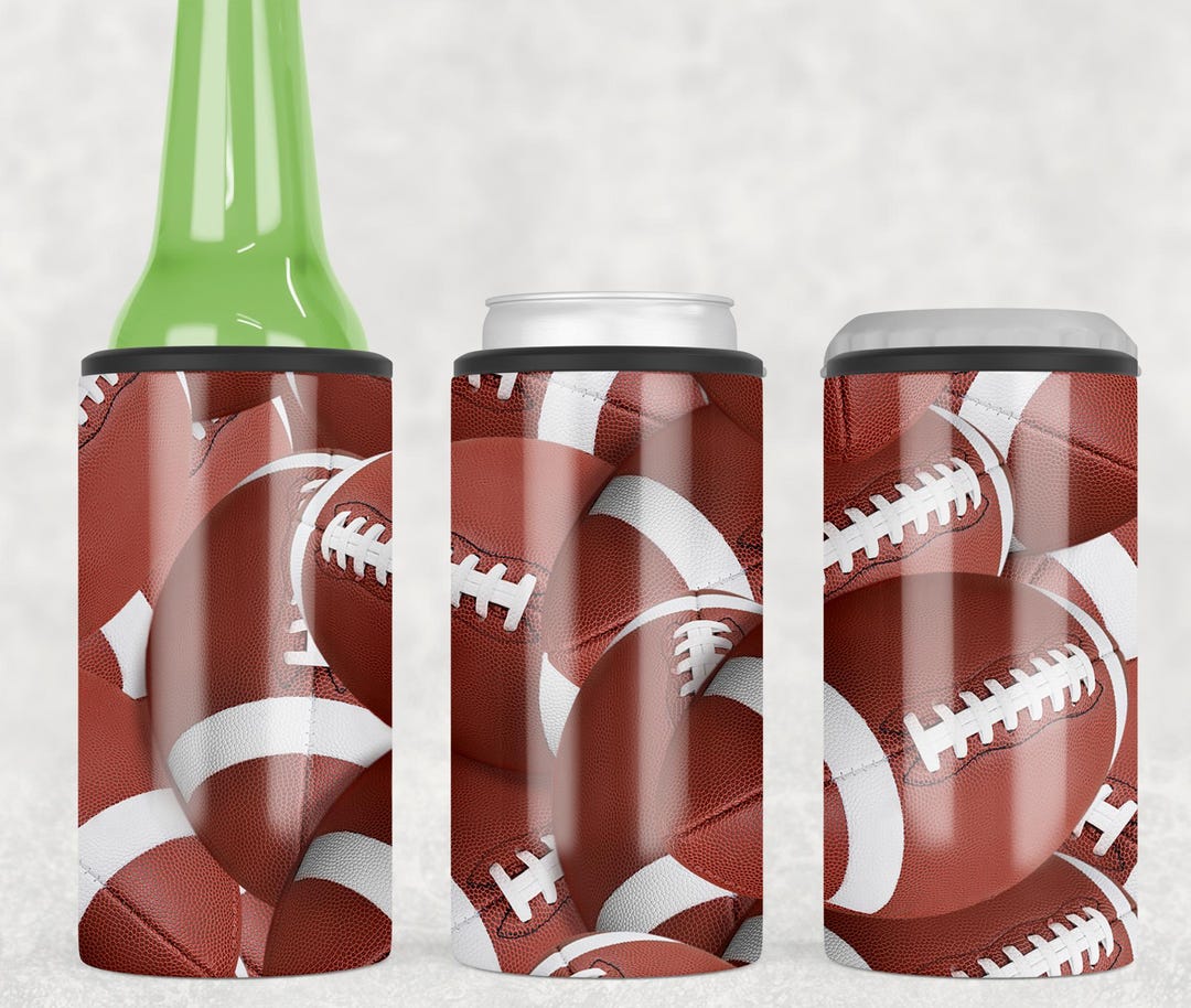 Custom Comoros Football 4 in 1 Can Cooler Tumbler Go Les Coelacantes LT15