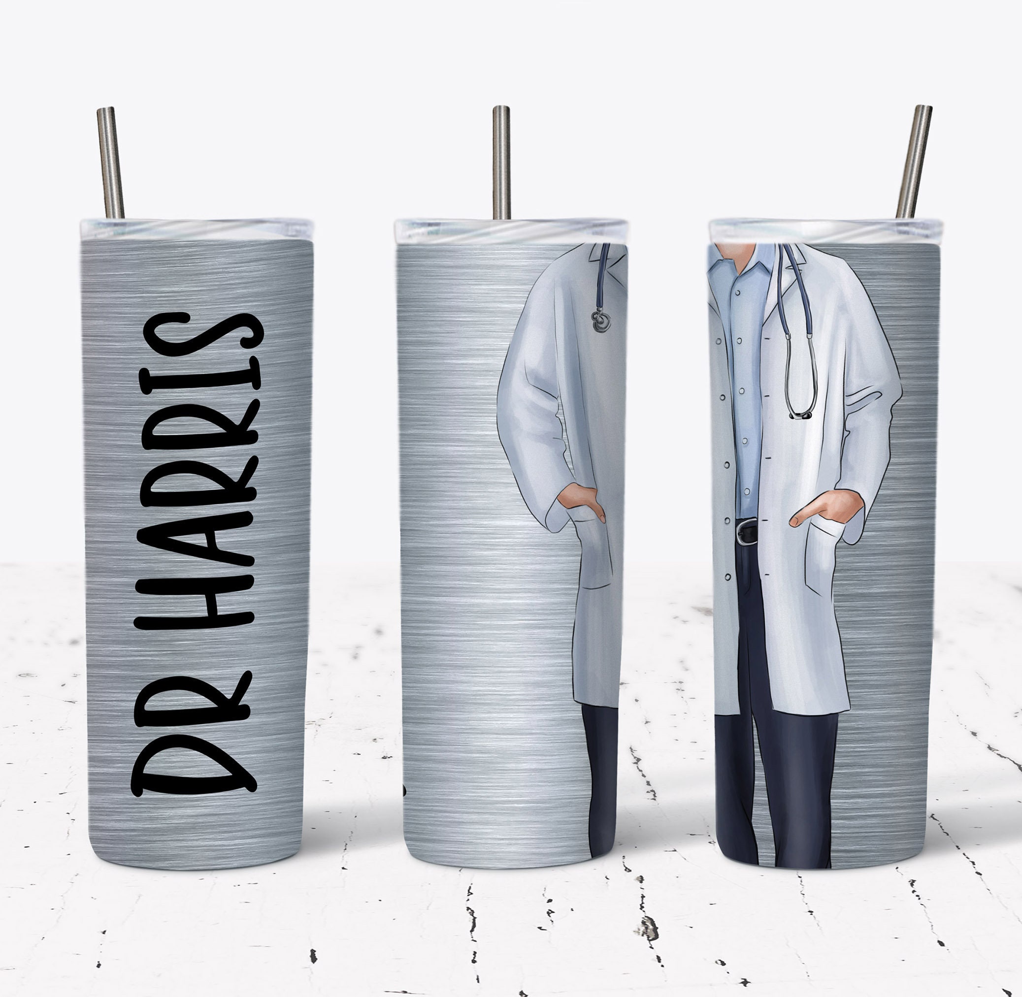 Physician Assistant – Engraved Personalized Tumbler With Name, Stainless Cup,  Doctor Office Gift – 3C Etching LTD