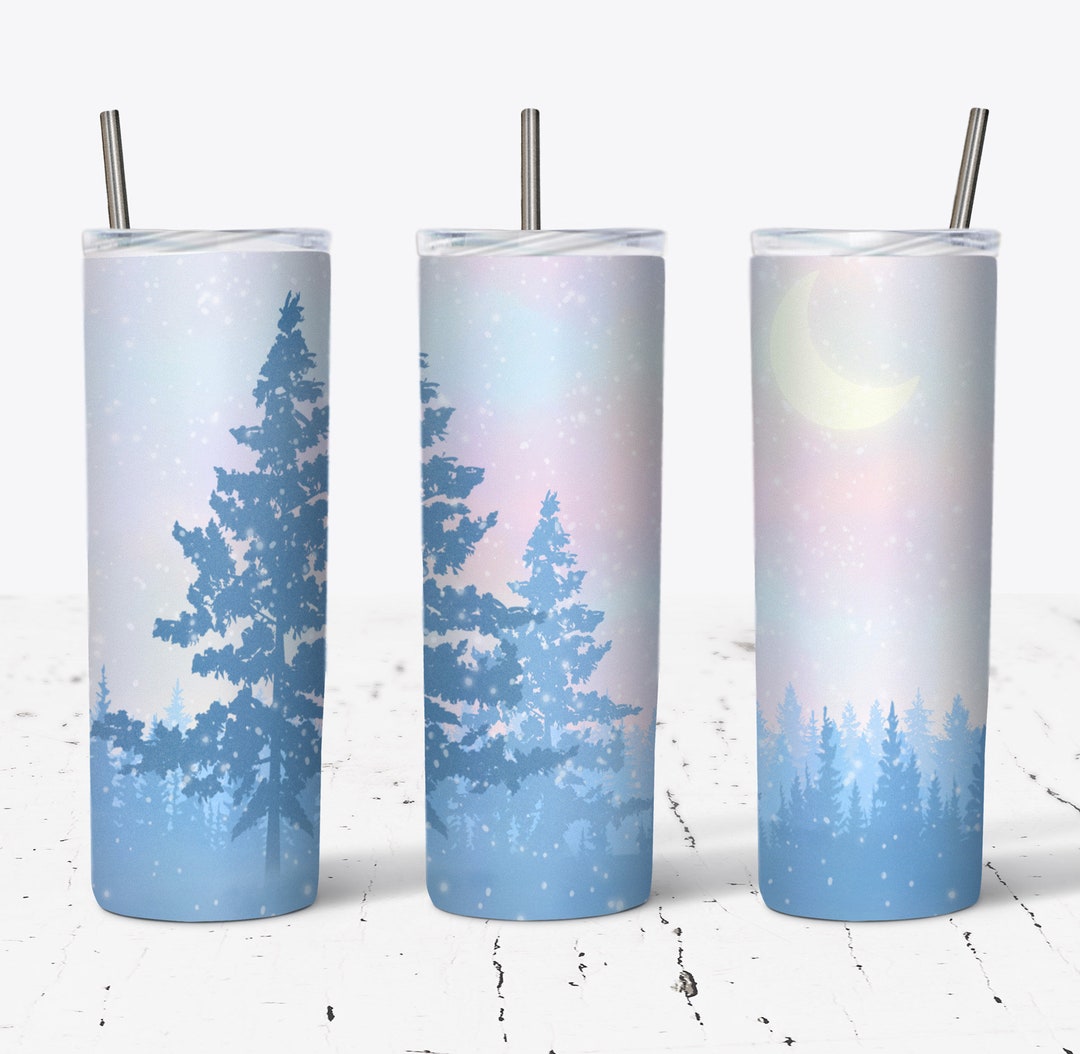 20 OZ Christmas Winter Magic Sublimation Skinny Tumbler Design ...