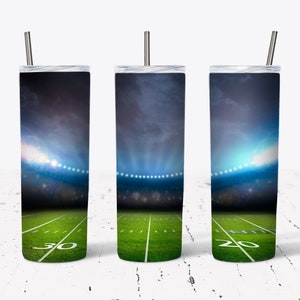 20 OZ Football Stadium Lights Sublimation  Skinny Tumbler Design - Straight & Tapered  Sublimation Wrap Design - Tumbler PNG