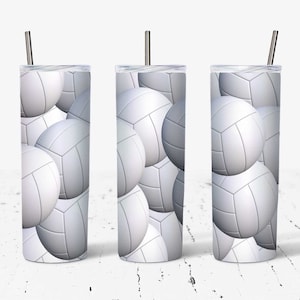 20 Unzen Volleybal Sublimation Skinny Tumbler Design - Gerade & Tapered Sublimation Wrap Design - Becher PNG - Vorlage