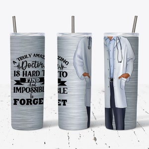 20 OZ Truly Amazing Doctor Skinny Tumbler Design - Straight & Tapered  Sublimation Wrap Design -  Tumbler PNG -  Template