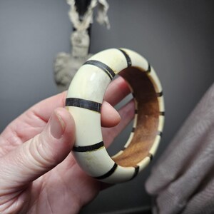 Bangle, Bone - Recycle, Jewelry Parts- DIY De-stash