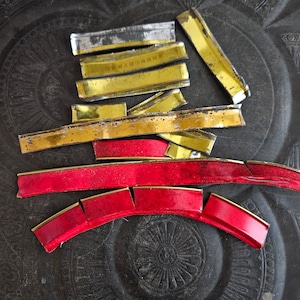 Tin Pieces from Lid, Tin Components, Recycle, Jewelry Parts, DIY