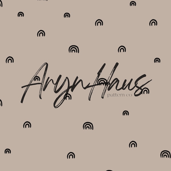 Minimalist Rainbow Seamless Repeat Pattern