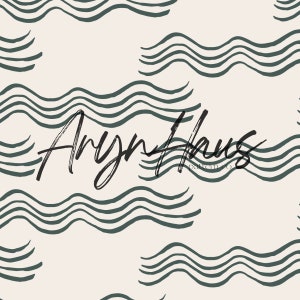 Minimalist Waves, Summer, Beach Seamless Repeat Pattern, Seamless Basics
