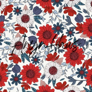 Boho Bliss Floral, 4OJ Seamless, Repeat Pattern JPG, Summer Seamless, Floral Print Seamless Pattern, Seamless Fabric Design