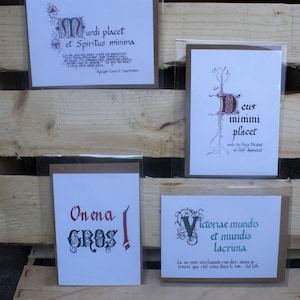 Lot 4 cartes postales citation Kaamelott