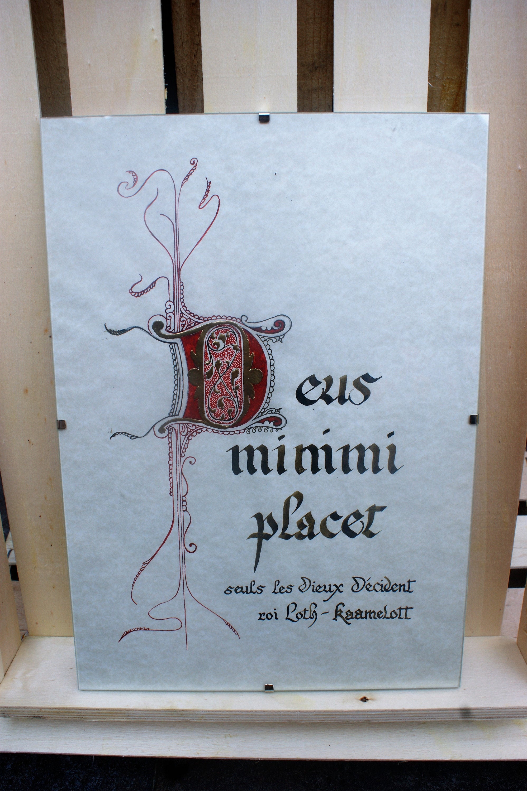 Composition de Calligraphie Pop - Citation Kaamelot Roi Loth