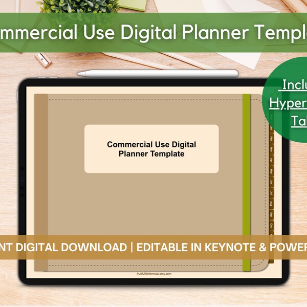 Editable Powerpoint Digital Planner Etsy