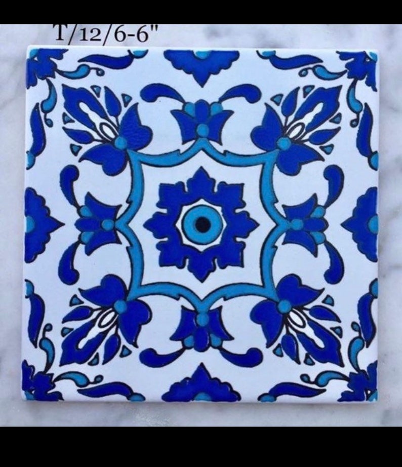 6X6 Mediterranean ceramic tiles afbeelding 1