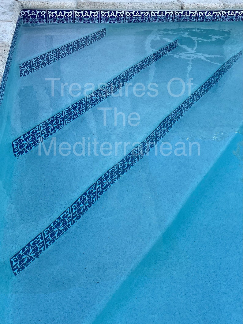 Mediterranean Ceramic Tiles Kitchen Tile Handmade Tile Hand Painted Tile Pool Tile Bathroom