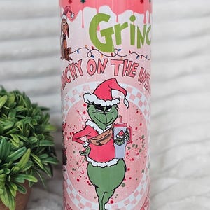 Grinch-Inspired Christmas Tumbler – 20oz Stainless Steel | Holiday Humor Cup for Moms, Teachers and Grinch Lovers