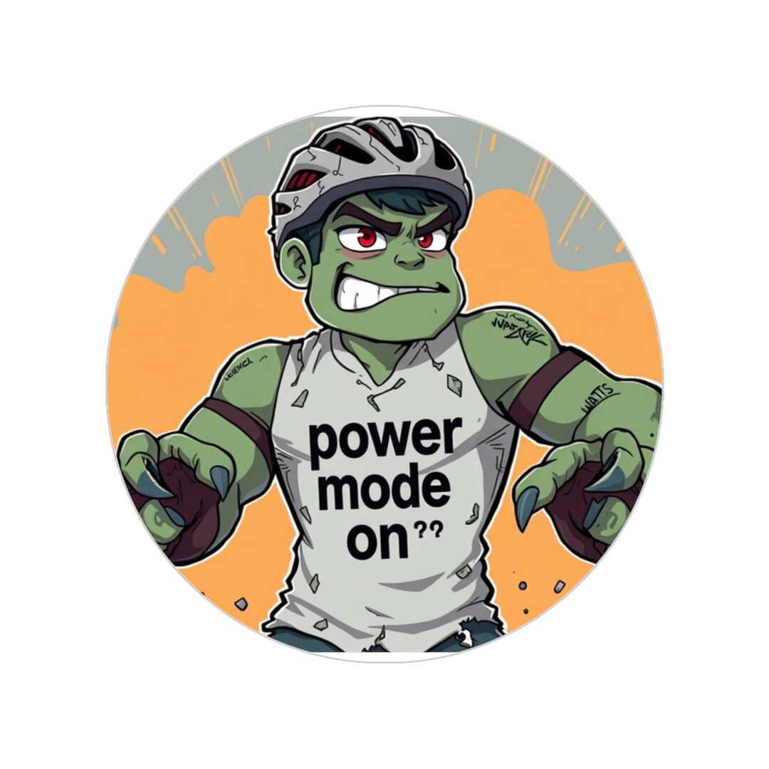 Angry Pedal Rager Transparent Outdoor Sticker, Cycling Decor, Bike ...