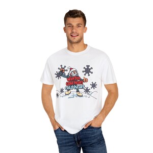 Cycling Humor Winter Warrior Christmas Unisex T-shirt, Cycling Gift for Friends, Funny Cycling Tee, Bicycle Lover Shirt, Gift for Cyclists