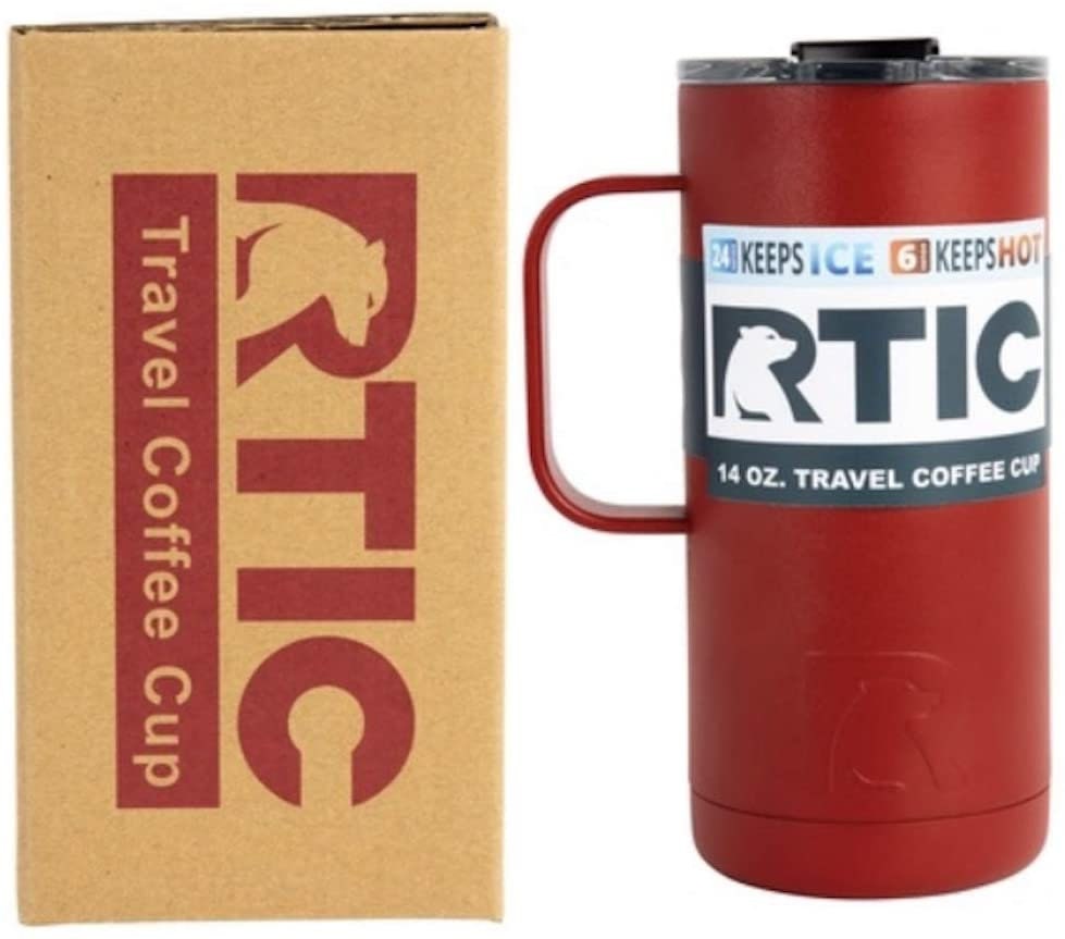RTIC 16 Oz Stainless Steel Travel Coffee Cup Vacuum Insulated Tumblers/Mugs