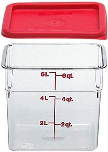 OXO 2.7 Qt. / 2.6 Liter Clear Rectangular SAN Plastic Food Storage  Container with Stainless Steel POP Lid