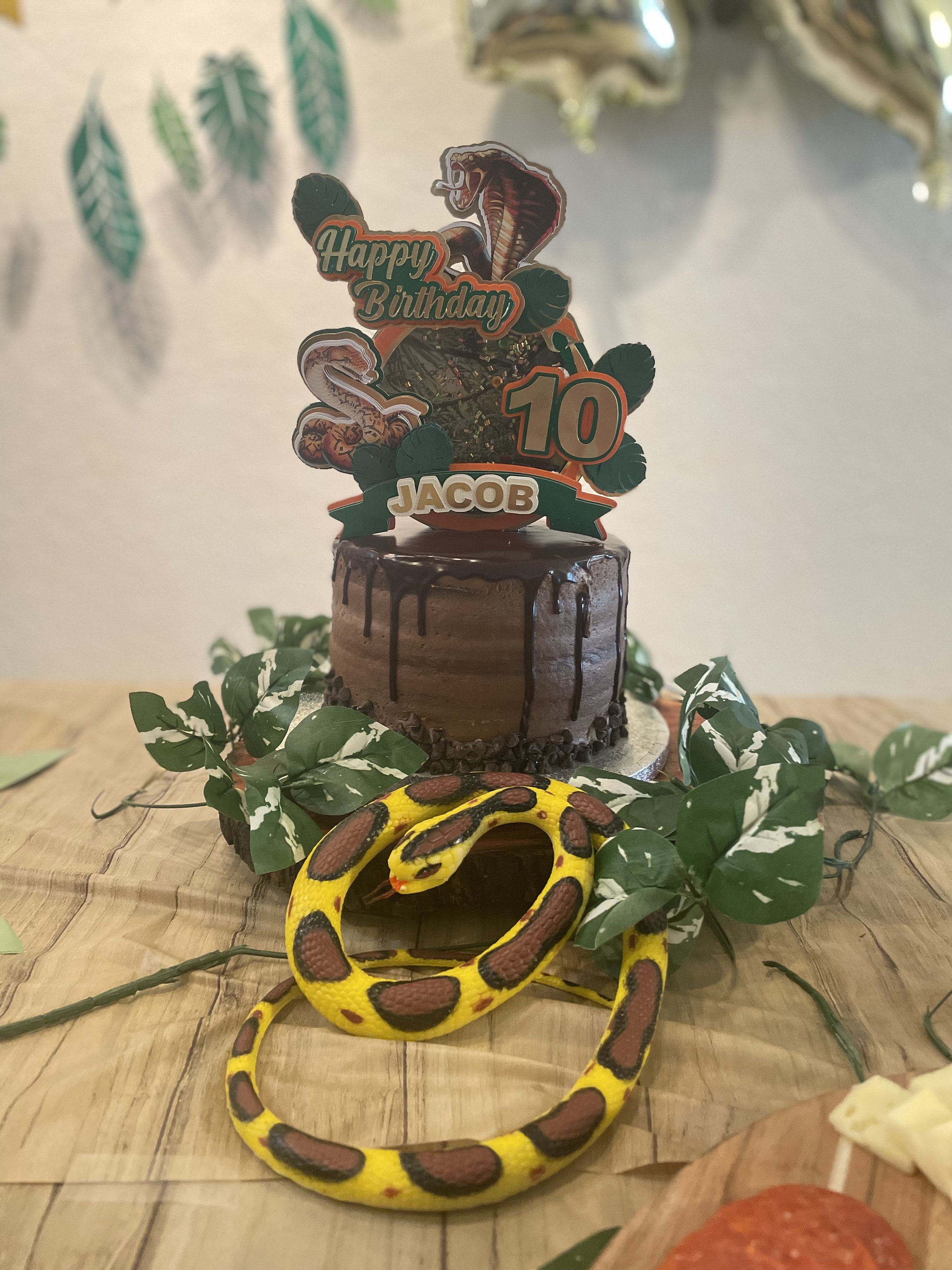 Snake Cake Topper, Snake Topper, Reptilescake Topper , Party Reptiles