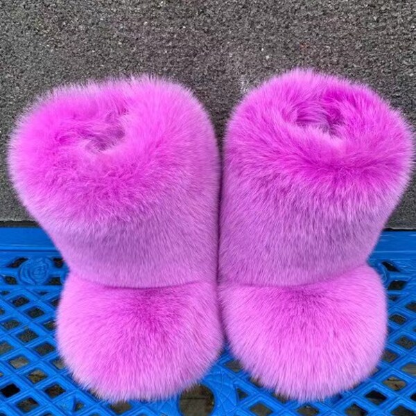 acg boots with fur
