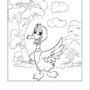 20 Duck Coloring Pages for Kids! Printable Digital Download