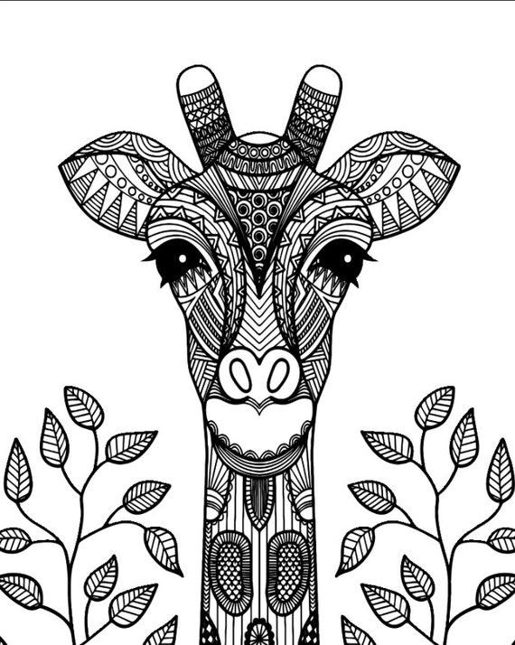 Animals Adult Coloring Book: Large, Stress Relieving, Relaxing Coloring Book  for Adults and Teens (Grown Ups, Men & Women) 50 Zentangle Animal Desi  (Paperback)