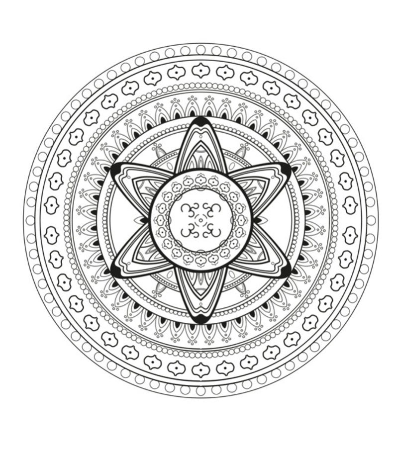 15 Mandala Coloring Pages, Printable Coloring Pages, Stress Relieving Coloring, Stress Relief ...