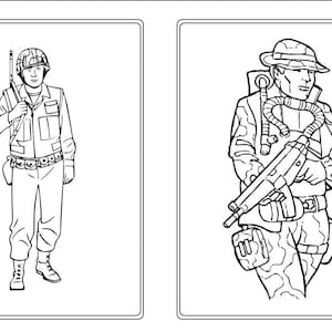25 Army Coloring Pages for Kids, Printable Coloring Pages for Children, Boys and Girls (digital ...