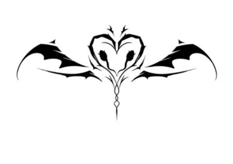 Sexy Succubus Angel Wing Pelvic Cosplay Temporary Tattoo Body | Etsy