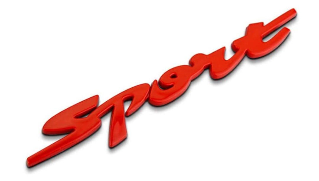 3D Car Stickers Metal Sport Car Badge Emblems Decals Fender Trunk Door